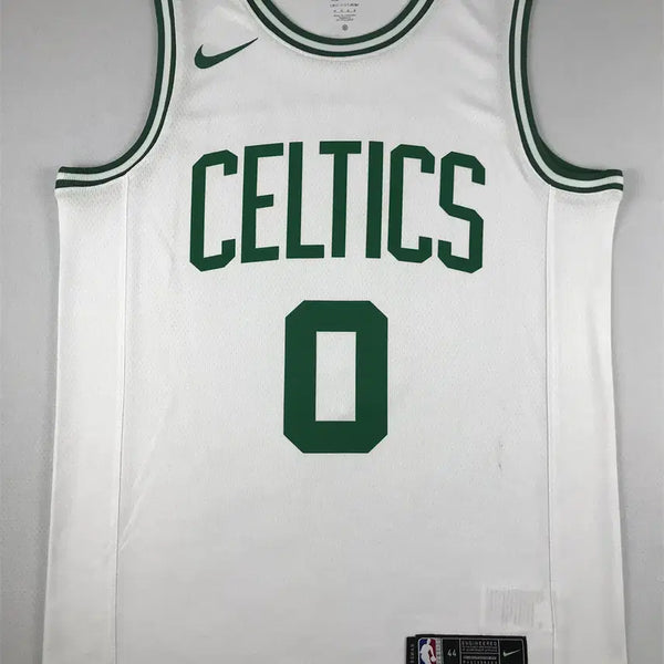 [BUNJANG] Jayson Tatum Boston Celtics Number 0 White Hot Press Basketball Jersey / 테이텀NBA 보스턴 셀틱스 0번 화이트 핫프레스 농구 유니폼