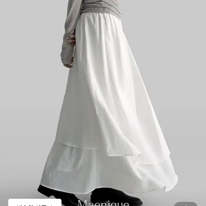 [BUNJANG] Manique Valerie Layered Long Skirt / 새상품) 매니크 발레리 레이어드 롱 스커트