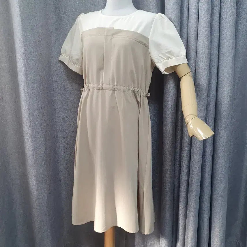 [BUNJANG] Colorblock Long Dress / 스토퍼 배색 롱 원피스