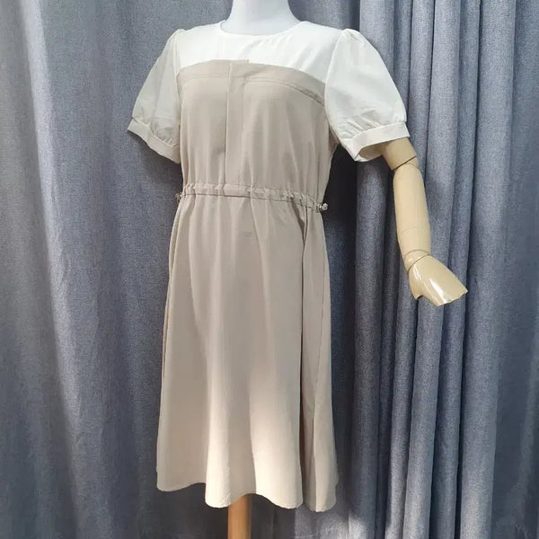 [BUNJANG] Colorblock Long Dress / 스토퍼 배색 롱 원피스