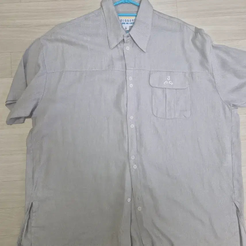 [BUNJANG] POS333 Oversized Short Sleeve Shirt - Grey / 포스333 반팔셔츠 그레이