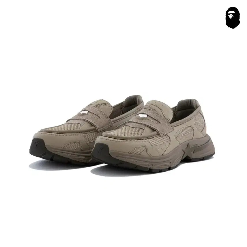 [BUNJANG] BAPE Shark Star Loafers Beige Leather / 베이프 샤크 스타 로퍼 #2