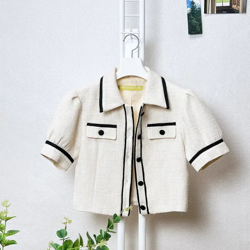 [BUNJANG] OIOI Short Sleeve Tweed Jacket / OIOI 반팔 트위드자켓