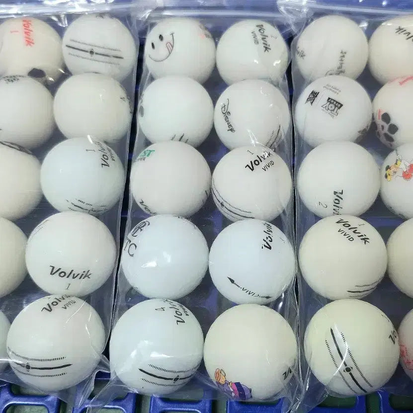 [BUNJANG] Volvik Vivid White 3-Piece Golf Balls (A+ Grade, 30 Count) / 볼빅비비드 흰색컬러30개(A+급)로스트볼
