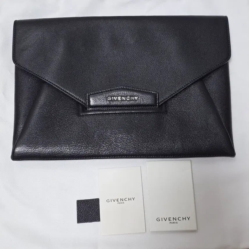 [BUNJANG] Givenchy Antigona Clutch Black Leather / 지방시 정품 안티고나 클러치 블랙
