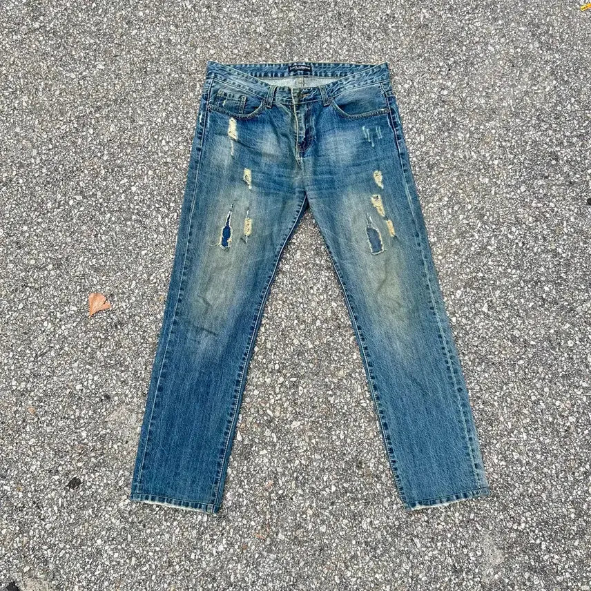 [BUNJANG] Dolce & Gabbana Vintage Distressed Denim Pants / Dolce & Gabbana 빈티지 디스트로이드 데님 팬츠