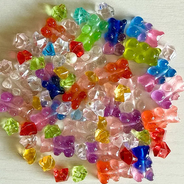 [BUNJANG] Haribo & Gem Charms Bundle / 오늘만 할인!)슬라임 파츠 하리보 파츠 보석 파츠 일괄 판매