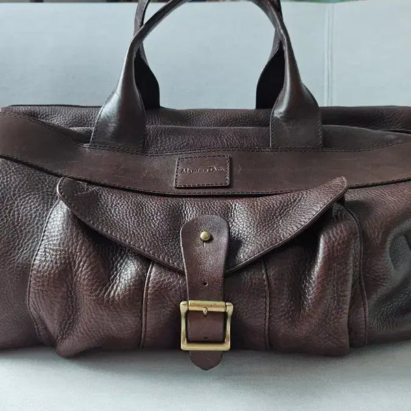 [BUNJANG] Massimo Dutti Leather Boston Bag / 마시모뚜띠 가죽 보스톤백