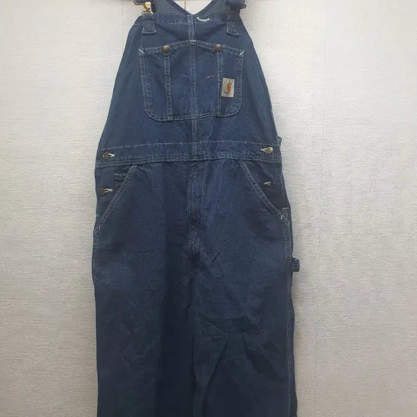 [BUNJANG] Carhartt Denim Overall Bib Pants 36x34 / 칼하트 데님 오버롤 멜빵바지 36x34