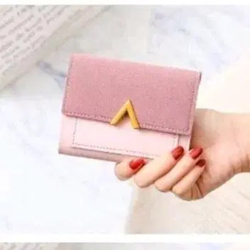 [BUNJANG] S-Class Pink Trifold Wallet / 고급스런 S클래스 여성용 세모 깔끔한 디자인의 핑크 삼단 반지갑 판매해요