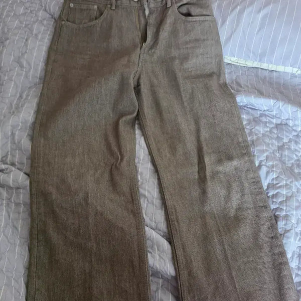 [BUNJANG] Auralee Ash Brown Denim Pants / 오라리