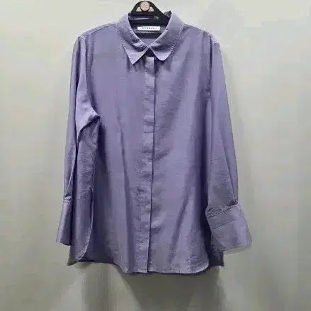 [BUNJANG] MORGAN Violet Silk Blend Blouse Shirt (Size 66) / 모르간 바이올렛 셔츠 (66)