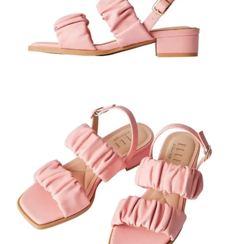 [BUNJANG] ELLE Women's Summer Shirring Sandals / 엘르(ELLE) 여성 썸머 셔링샌들 [새상품]