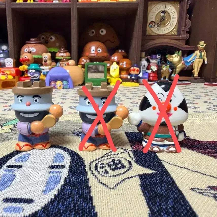 [BUNJANG] Anpanman Rice Ball Man Finger Puppet Figure / 호빵맨 돌솥밥맨 주먹밥맨 손가락 피규어