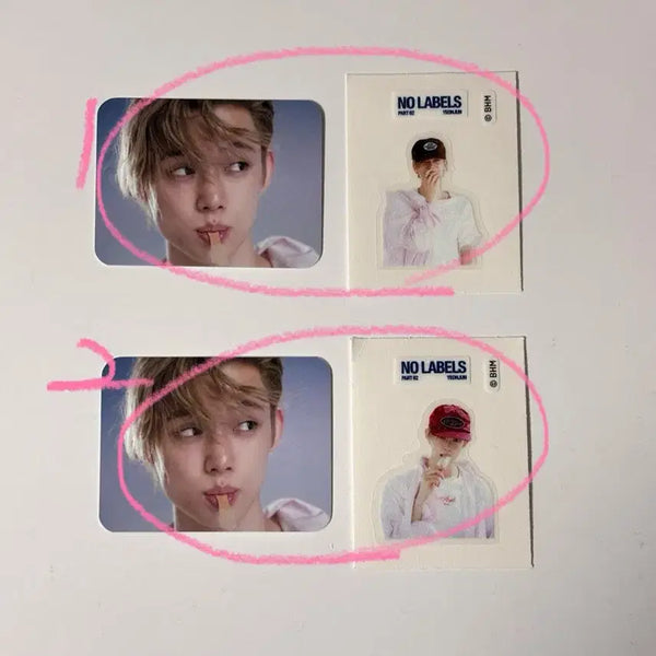 [BUNJANG] TXT Yeonjun GS25 Yoajeong Ice Cream Sticker Set + Mini Photocard Set / 연준 gs25 요아정 아이스크림 띠부씰 + 미니 포카 세트 투바투 TXT