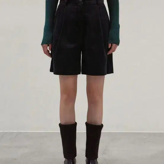 [BUNJANG] NICK&NICOLE Corduroy Bermuda Pants Black Navy / 닉앤니콜 코듀로이 버뮤다 팬츠 블랙 네이비 판매