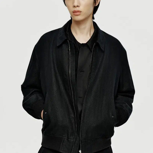 [BUNJANG] Unused Youth Linen Bomber Jacket / 유스 린넨 봄버 S 새상품