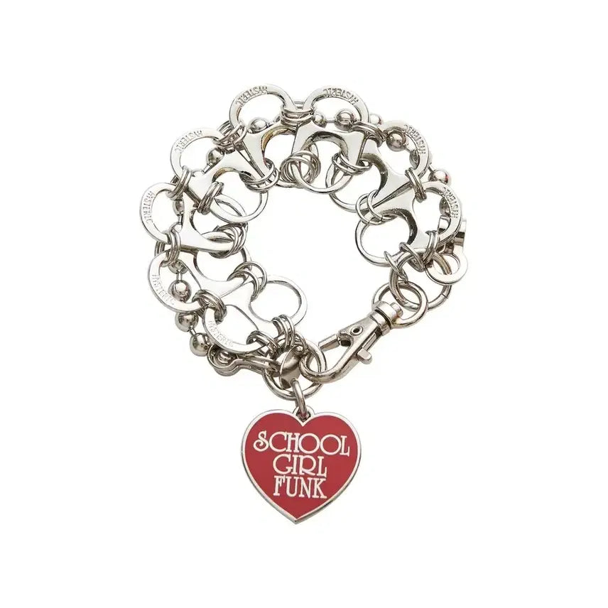 [BUNJANG] Hysteric Glamour Girl Punk Chain Bracelet Silver / 히스테릭글래머 걸 펑크 체인 팔찌