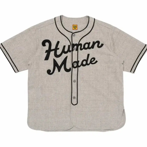 [BUNJANG] Human Made Baseball Shirt Grey / 휴먼 메이드 베이스볼 셔츠 그레이