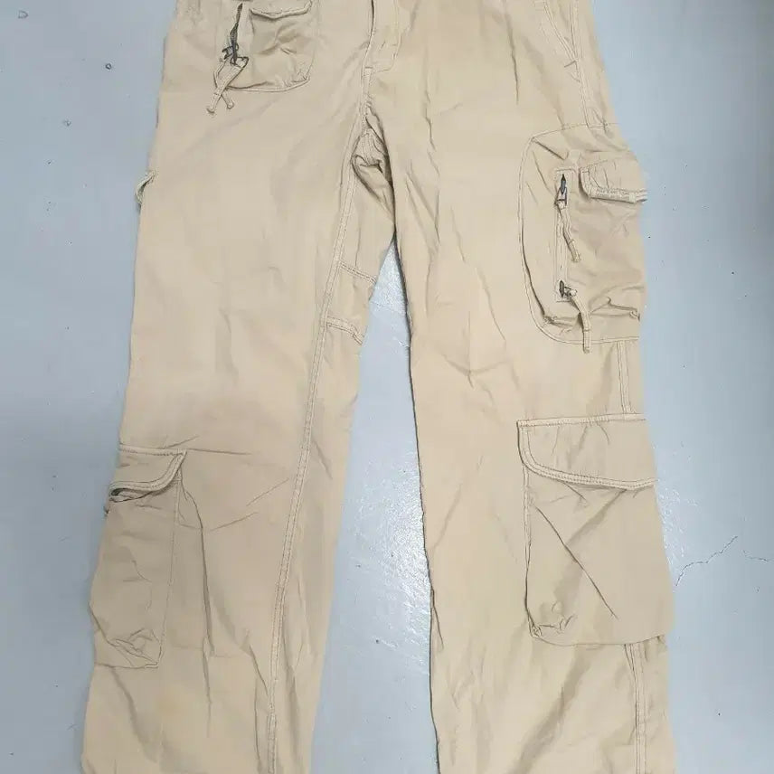 [BUNJANG] Polo Jeans Cargo Pants 34x32 Beige / 폴로 진스  탄창 카고 팬츠 34x32 베이지