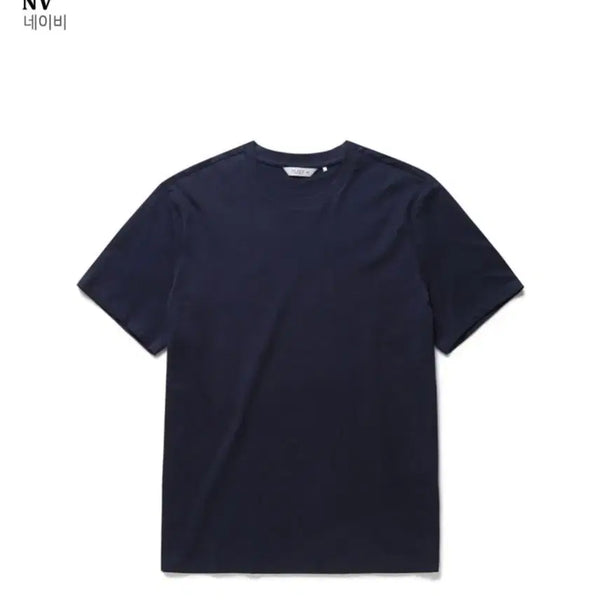 [BUNJANG] Olsen USA Cotton Round Neck Short Sleeve T-shirt Navy 100 / [새상품] 올젠 USA코튼 라운드 반팔 티셔츠 네이비 100