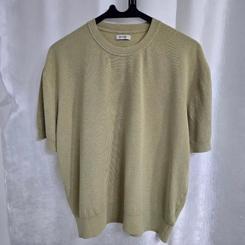 [BUNJANG] System Short-Sleeve Knit Yellow / 시스템 반팔 니트 옐로우 (2287)