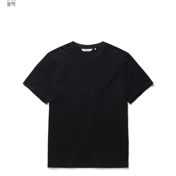 [BUNJANG] Olene USA Cotton Round Neck Short Sleeve T-Shirt Black / [새상품] 올젠 USA코튼 라운드 반팔 티셔츠 블랙 100