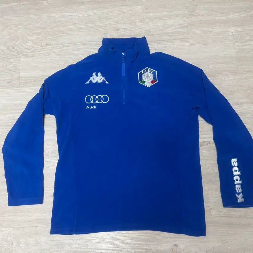 [BUNJANG] Kappa FISI Team Audi Half-Zip Fleece Jersey - Size L / [L] 카파 FISI 팀 아우디 하프집업 플리스 저지
