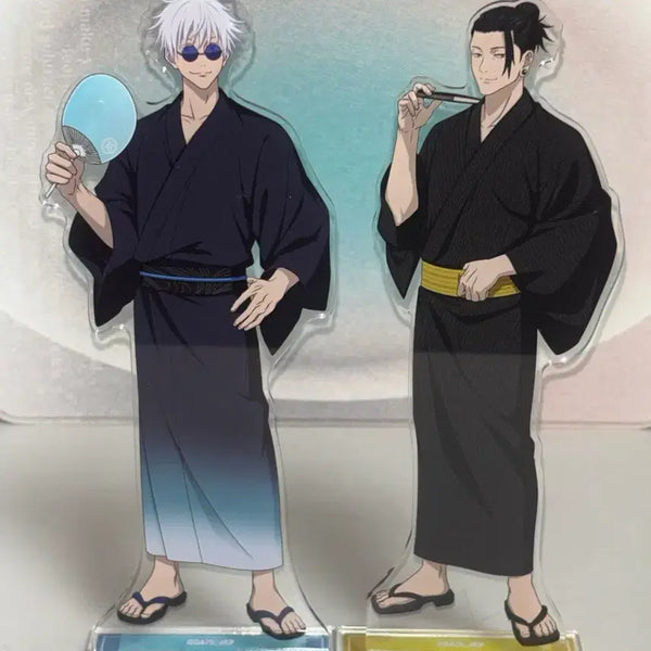 [BUNJANG] Jujutsu Kaisen - Kaiyo Gyoketsu - Gojo Satoru & Geto Suguru - Festival Kimono/Yukata Acrylic Stand - Bundle Set / 주술회전 회옥옥절 고죠 게토 축제 기모노 유카타 아크릴 일괄