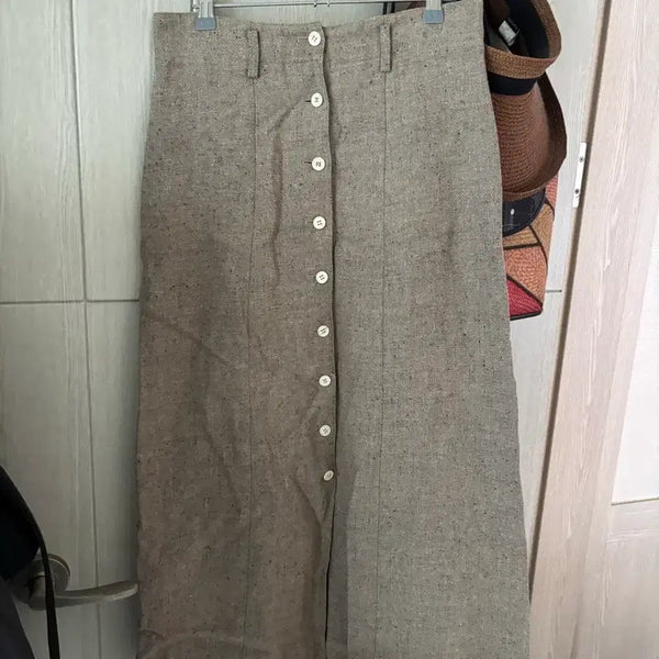[BUNJANG] Vintage Button Long Skirt / 빈티지 버튼 롱스커트