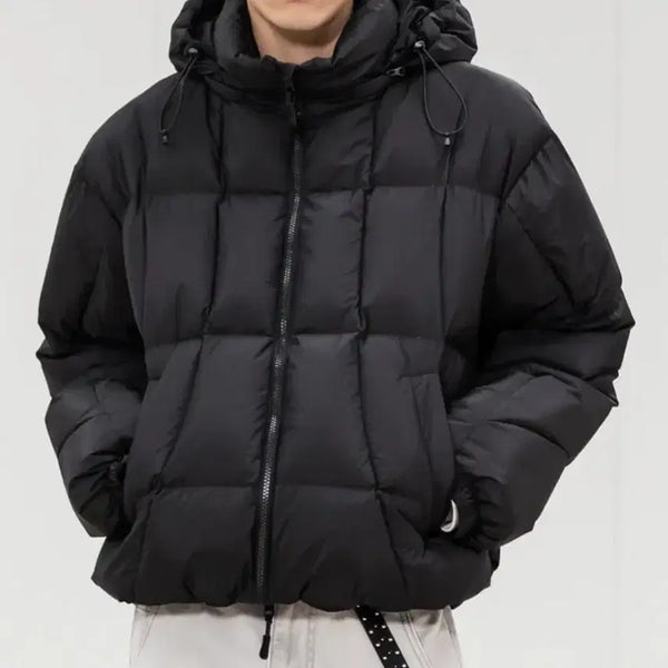 [BUNJANG] Begin202 Glide Line Down Padded Jumper Black / [1] 비긴202 글라이드 라인 다운 점퍼 패딩 블랙