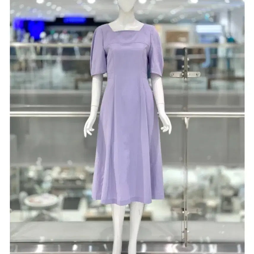 [BUNJANG] J.J. Ggot Square Neck Puff Sleeve Lavender Dress / jj지고트 원피스(새상품)