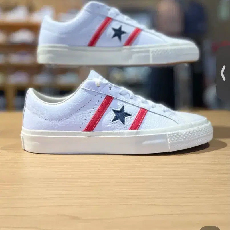 [BUNJANG] Converse One Star Academy Pro Leather White Sneakers / 컨버스 원스타 아카데미 프로 레더 화이트 250
