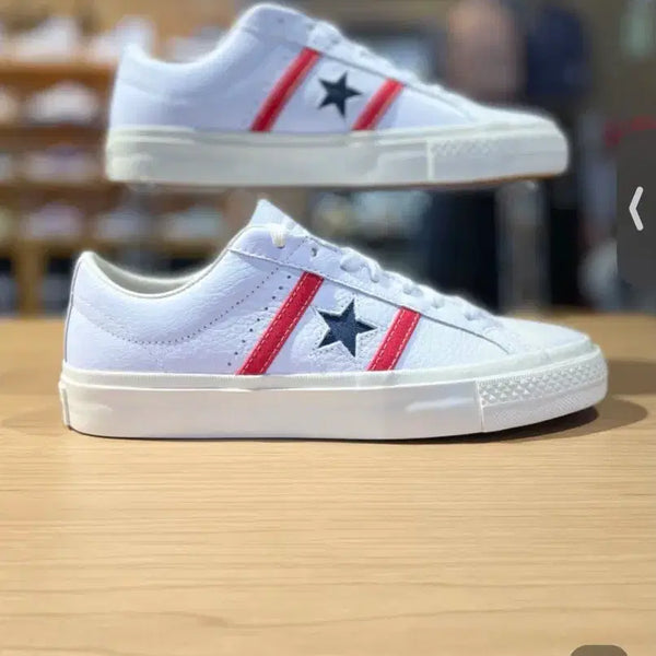[BUNJANG] Converse One Star Academy Pro Leather White Sneakers / 컨버스 원스타 아카데미 프로 레더 화이트 250