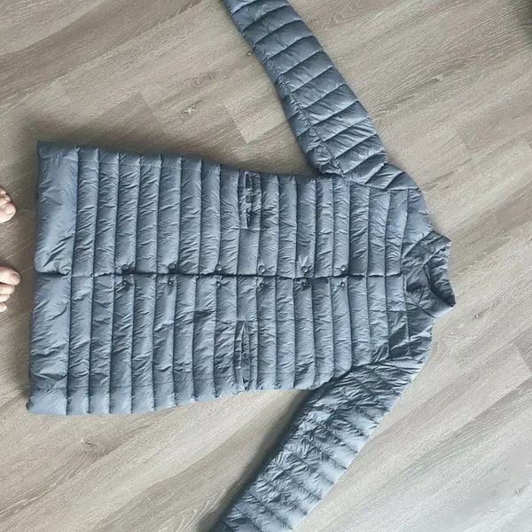 [BUNJANG] Giordano Women's Lightweight Padded Jacket - Grey / 지오다노 여성 경량 패딩 85