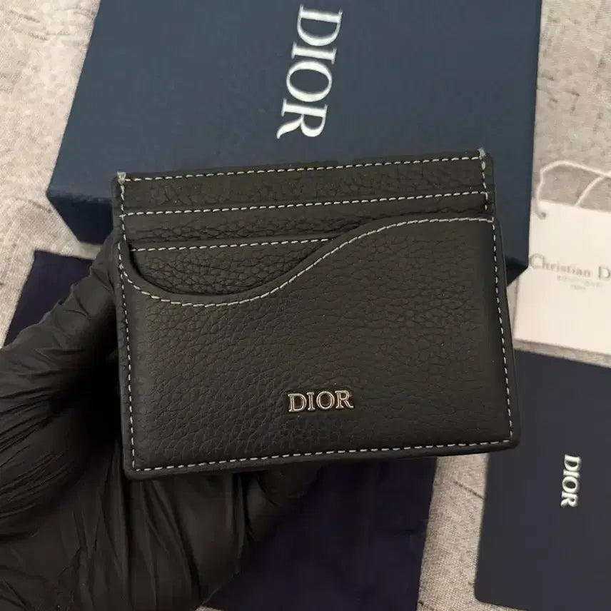 [BUNJANG] Dior Saddle Card Holder Black Calfskin / [상태최상]디올 새들 카드지갑 블랙 카프스킨