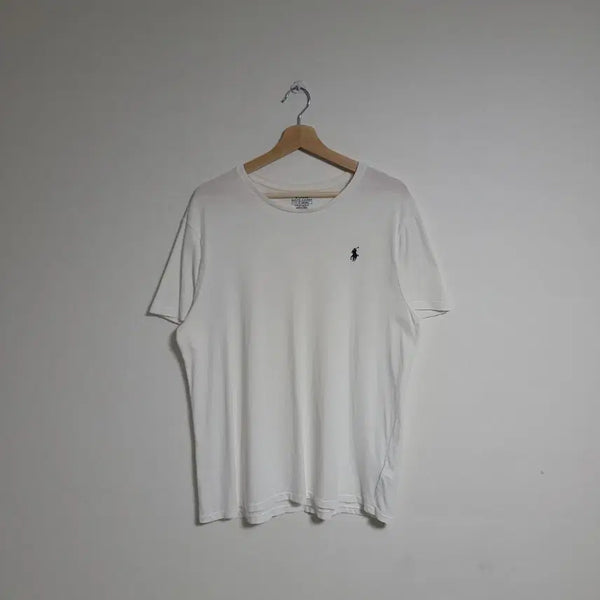 [BUNJANG] Polo Ralph Lauren Plain T-Shirt White (L) / (L) POLO 폴로 랄프로렌 무지 반팔 티셔츠 화이트