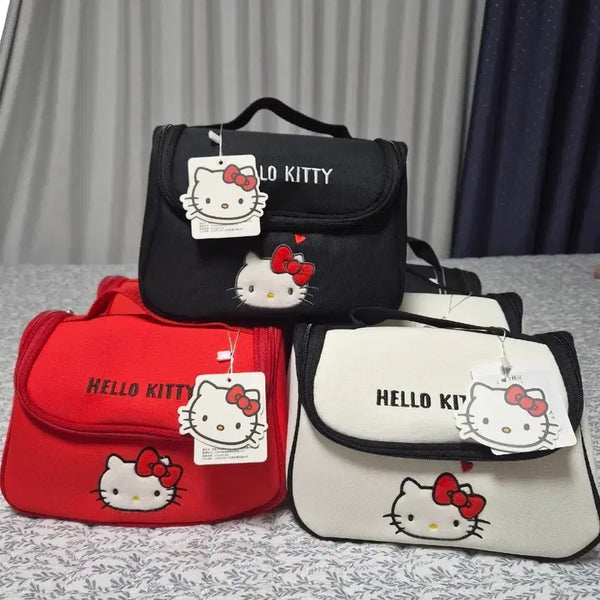 [BUNJANG] Hello Kitty Pouch Bag (Red/Black/White) / 헬로키티 파우치 가방 (레드/블랙/화이트)