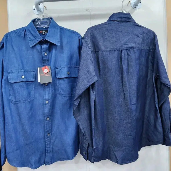 [BUNJANG] Summer Distressed Denim Shirt / 여름해지청남방