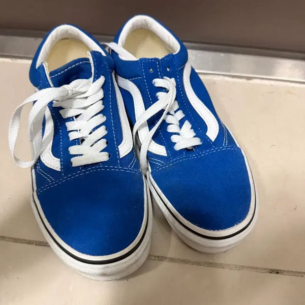 [BUNJANG] Vans Old Skool Blue Sneakers / 반스 올드스쿨 블루 스니커즈 운동화