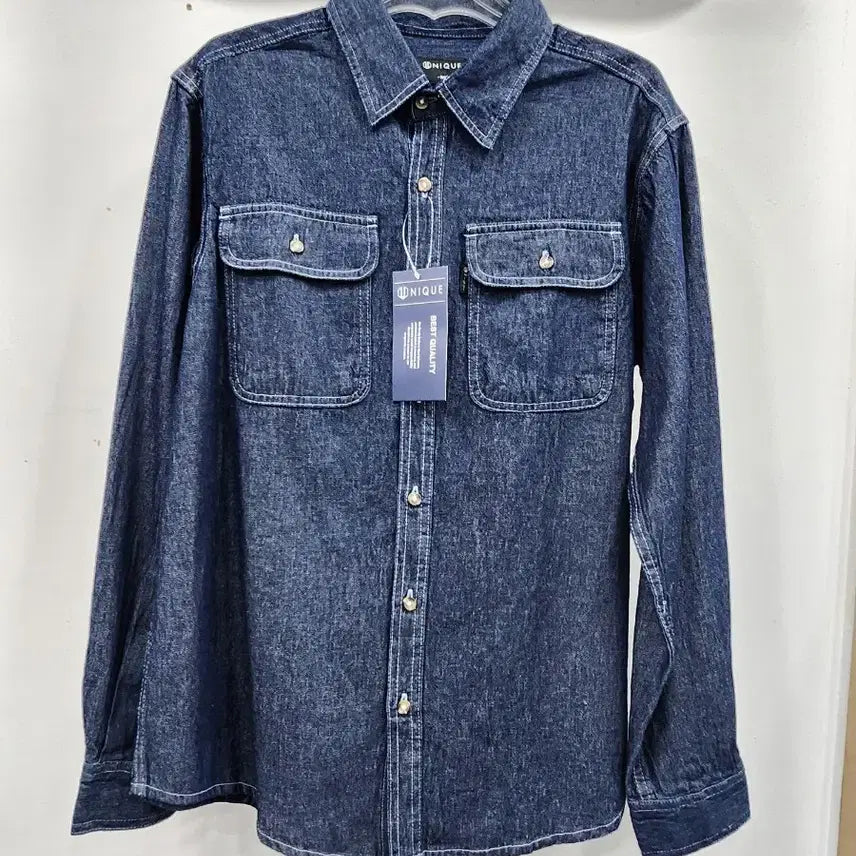[BUNJANG] Stitch Distressed Denim Shirt / 여름)스티치해지청남방