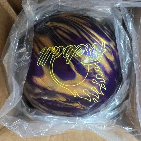[BUNJANG] Ebonite Polyball Purple Gold Certified Bowling Ball / 택배무료 13.4파운드 공인구 에보나이트 파이이볼 퍼플골드 새볼링공