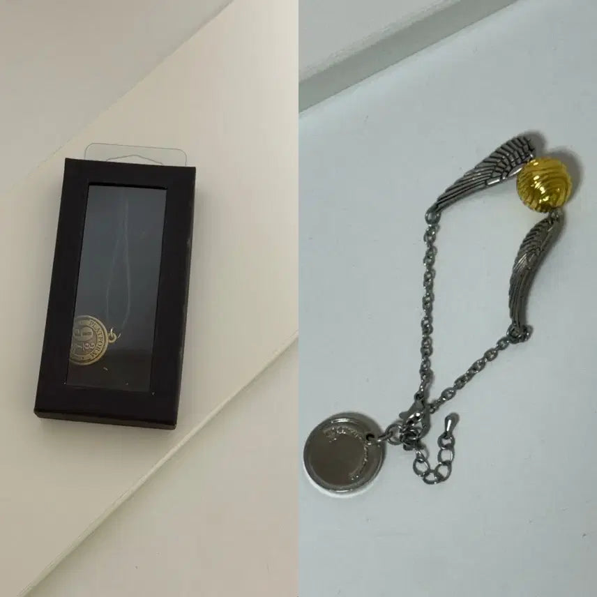 [BUNJANG] Harry Potter Platform 9 3/4 Golden Snitch Necklace & Bracelet Set / 해리포터 정품 9와 4분의 3승강장 목걸이 골든 스니치 팔찌 양도