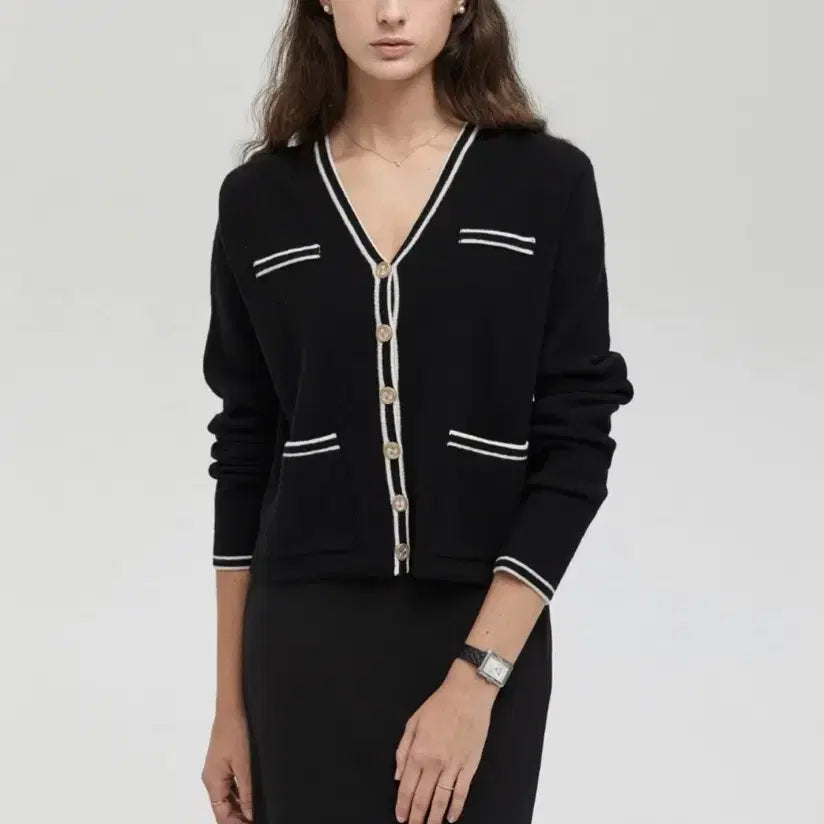 [BUNJANG] SIE Camely Cardigan Black / 시에(SIE) 카멜리 가디건 블랙