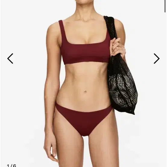 [BUNJANG] ARKET Bikini Dark Red Size 34 / 아르켓 arket 비키니 다크 레드 34