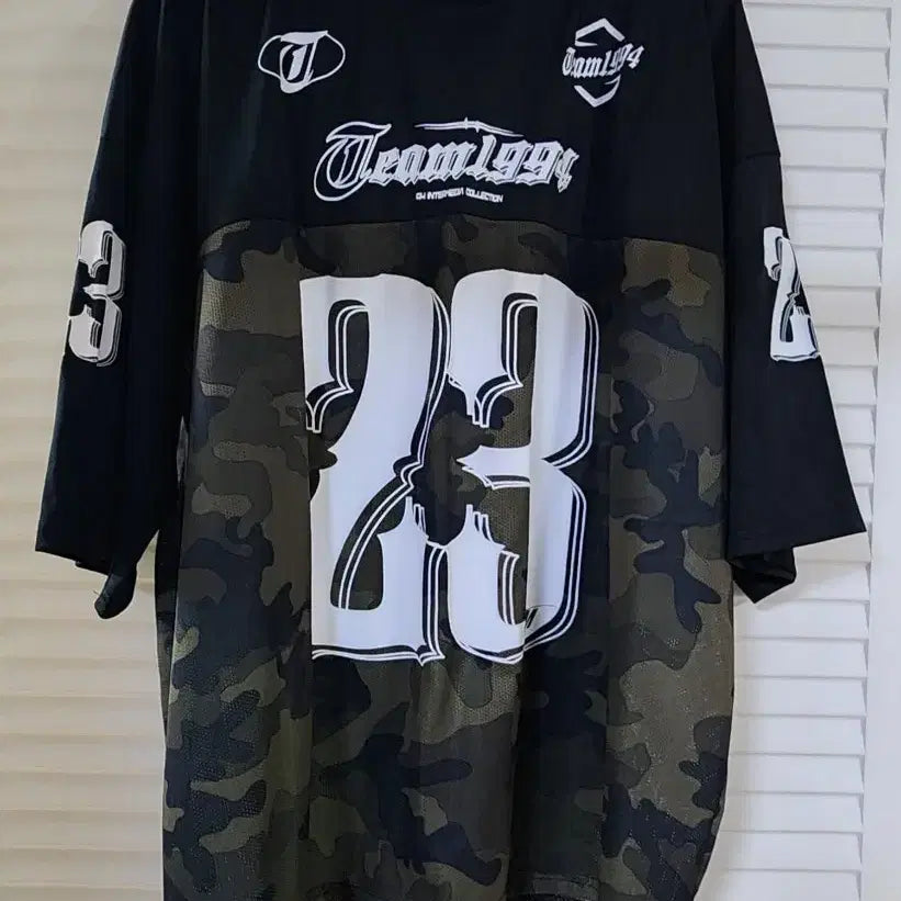 [BUNJANG] TEAM1994 Camo Mesh Short-Sleeve T-Shirt / (새상품)팀1994 카모 반팔 티셔츠 23
