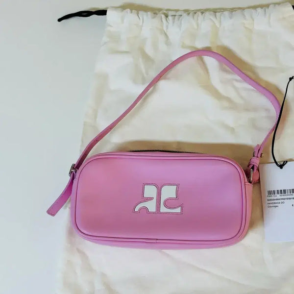 [BUNJANG] Courreges Pink Mini Shoulder Bag / 꾸레쥬 핑크 미니 숄더백