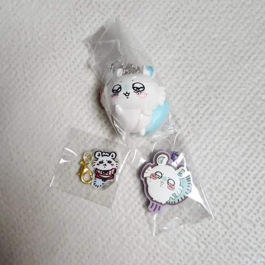 [BUNJANG] Mondjakgwi Momongga Keyring Holder Bundle Set (3 pcs) / 먼작귀 모몽가 키링 키홀더 3개 일괄