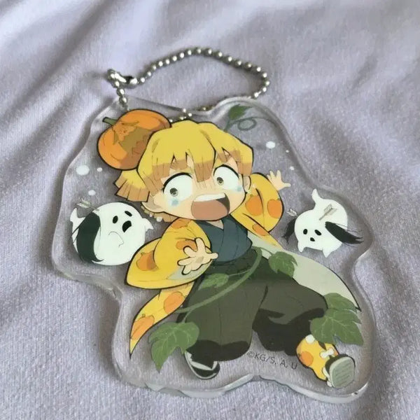 [BUNJANG] Demon Slayer Zenitsu Halloween Acrylic Keychain / 귀멸의 칼날 할로윈 아크릴 키링 젠이츠 판매