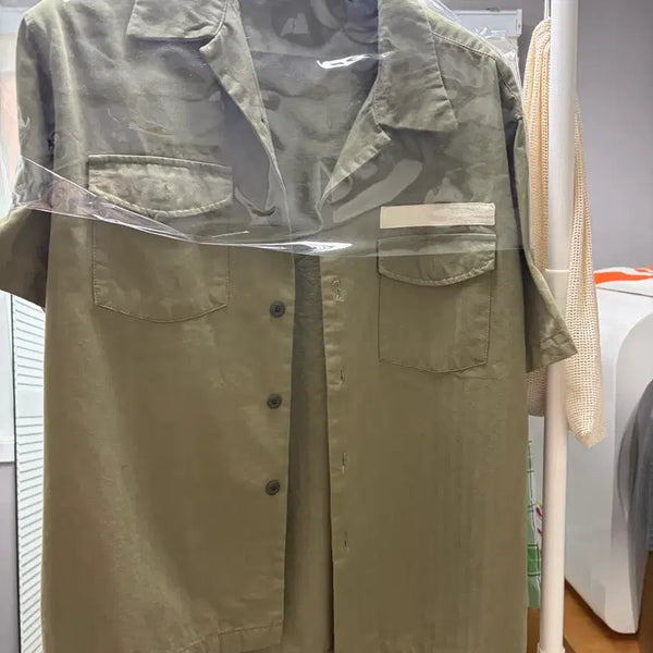 [BUNJANG] Uniform Bridge Short Sleeve Shirt Khaki / 유니폼브릿지 반팔셔츠